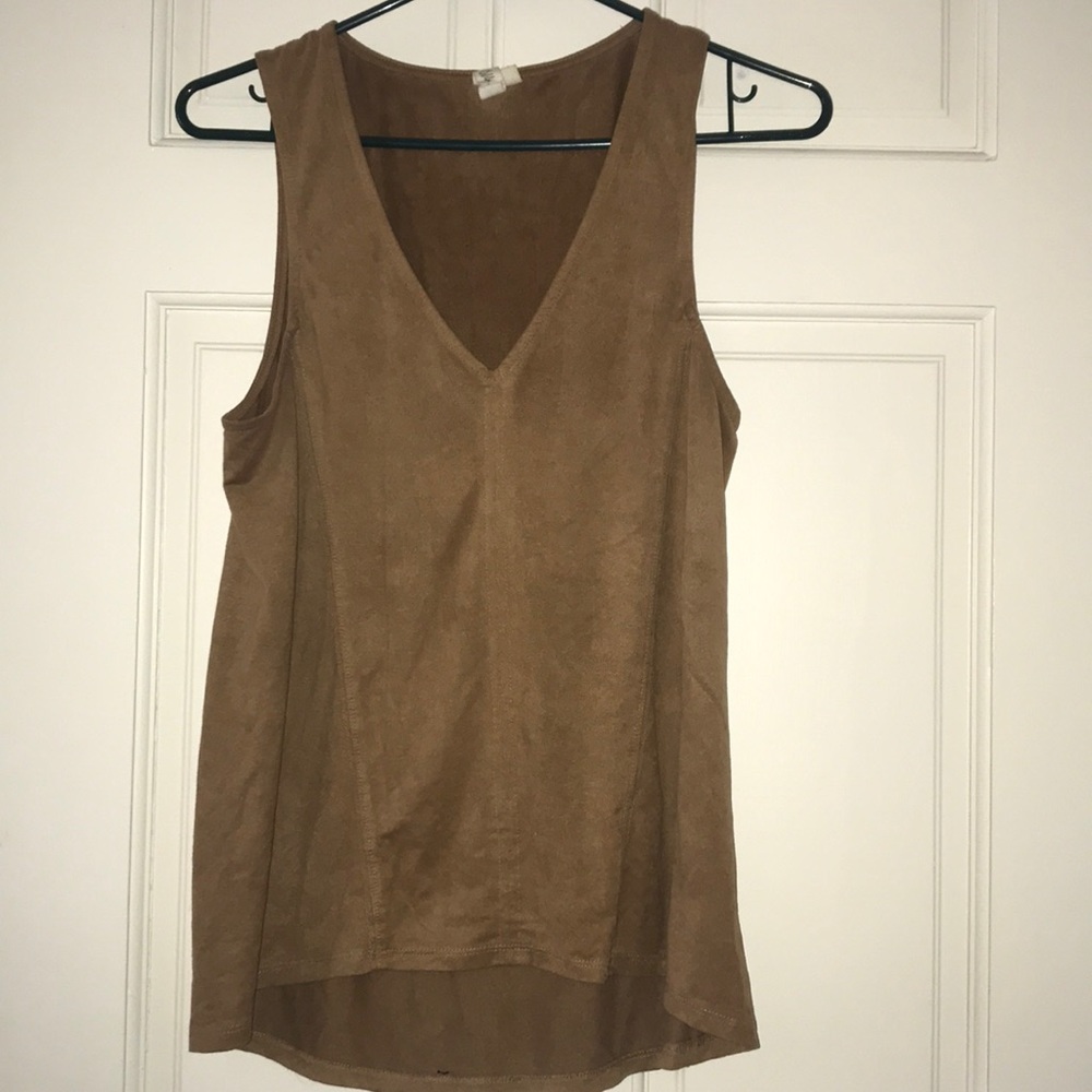 Suede cami